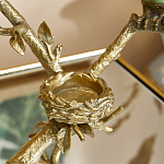 Подсвечник с двумя попугаями из фарфора на бронзовой ветке Eden Garden варинант исполнения - 4 | Loft Concept в Сочи