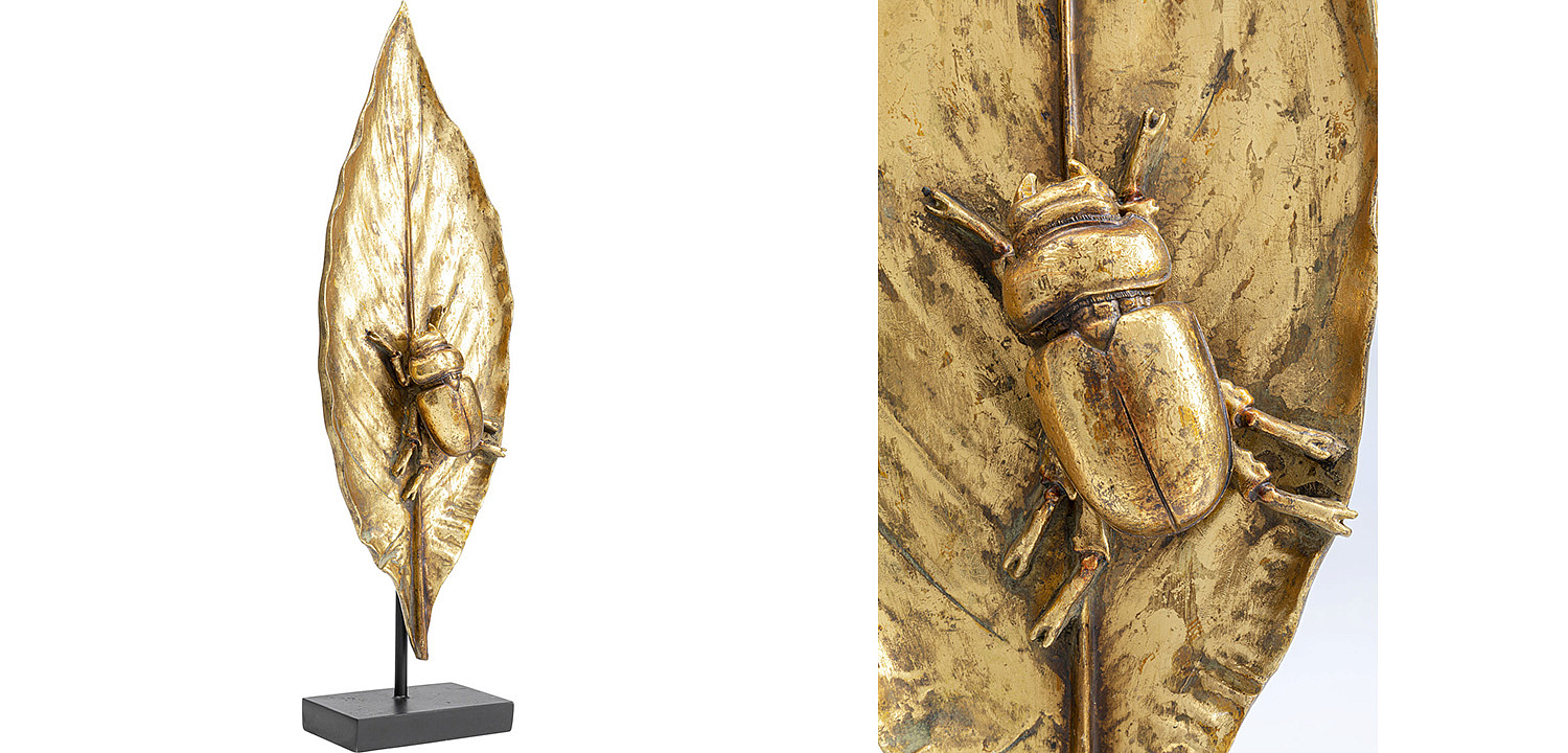 Статуэтка Golden Beetle on a leaf - Loft-Concept в Сочи