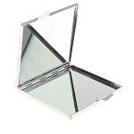 Зеркало двухстороннее квадратное из натурального камня Змеевик с декоративной вставкой в виде ящерицы Silver Stone Mirrors варинант исполнения - 3 | Loft Concept в Сочи