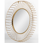 Зеркало круглое настенное в металлической оправе Modern Mirror Space варинант исполнения - 2 | Loft Concept в Сочи