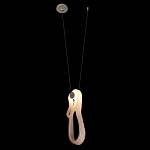 Подвесной светильник белого цвета с изогнутым плафоном Flow Loop варинант исполнения - 3 | Loft Concept в Сочи