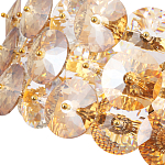 Люстра круглая золотого цвета с круглыми хрустальным элементами Solyria варинант исполнения - 7 | Loft Concept в Сочи