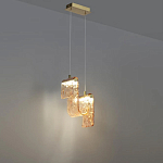 Подвесной светильник волнистой формы из фактурного стекла Wave варинант исполнения - 4 | Loft Concept в Сочи