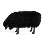 Банкетка Овечка черная Sheep Bench Black head down варинант исполнения - 1 | Loft Concept в Сочи