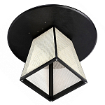 Обеденный стол с круглой чёрной столешницей и плетёным основанием Savanna Round Table варинант исполнения - 2 | Loft Concept в Сочи