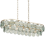 Люстра овальной формы с каскадом из декоративных элементов Harmony of Light варинант исполнения - 2 | Loft Concept в Сочи