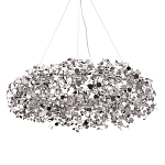 Люстра подвесная круглая с многочисленными металлическими круглыми элементами Terzani Argent варинант исполнения - 1 | Loft Concept в Сочи