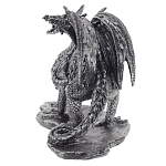 Декоративная статуэтка Дракон Dragon Black Silver Statuette варинант исполнения - 2 | Loft Concept в Сочи