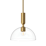 Подвесной светильник с прозрачным полусферическим стеклянным плафоном Alora Mood  варинант исполнения - 1 | Loft Concept в Сочи