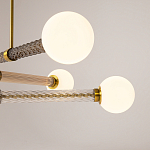 Люстра со стеклянными вставками Helios варинант исполнения - 3 | Loft Concept в Сочи