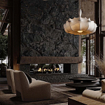 Подвесной светильник с белым фигурным абажуром и мягкими волнистыми краями Cloud Motion  варинант исполнения - 21 | Loft Concept в Сочи