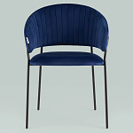 Стул в велюре синего цвета Horizon варинант исполнения - 3 | Loft Concept в Сочи