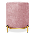 Банкетка овальная пыльно-розовый велюр на 4-х металлических ножках золотого цвета SANJAY варинант исполнения - 3 | Loft Concept в Сочи