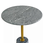 Кофейный столик круглый из мрамора серый Reliable Foundation варинант исполнения - 3 | Loft Concept в Сочи