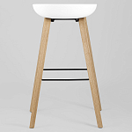 Барный стул на ножках из натурального дерева Boras White варинант исполнения - 4 | Loft Concept в Сочи