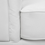 Кресло низкое с мягкой обивкой из велюра на 4-х ножках из массива березы Sophie Armchair white варинант исполнения - 6 | Loft Concept в Сочи