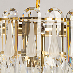 Люстра многоярусная с овальными прозрачными подвесками 36 см Harmonica варинант исполнения - 6 | Loft Concept в Сочи