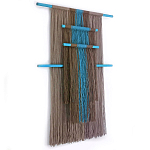 Дизайнерское Панно Макраме из хлопковых нитей Japan Wall Panel Blue варинант исполнения - 1 | Loft Concept в Сочи