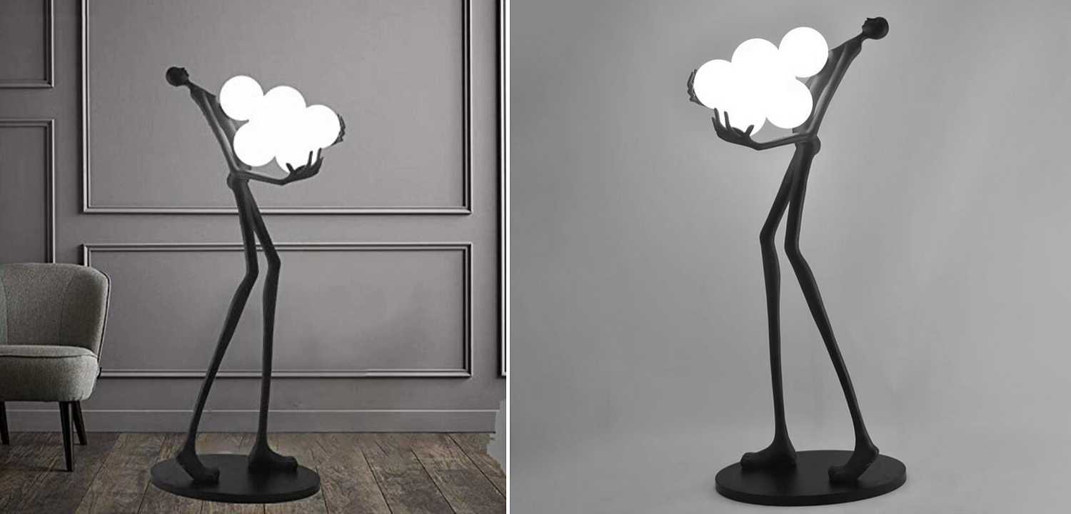 Торшер Man carries light Six Balls Торшер Man carries light Six Balls - Loft-Concept в Сочи