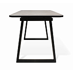 Стол обеденный раздвижной с прямоугольной бежевой столешницей Magali варинант исполнения - 4 | Loft Concept в Сочи