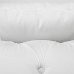 Кресло низкое с мягкой обивкой из велюра на 4-х ножках из массива березы Sophie Armchair white варинант исполнения - 4 | Loft Concept в Сочи