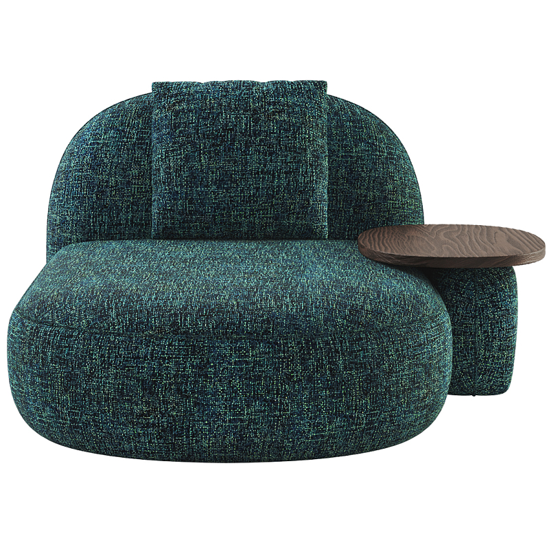 Кушетка Orus с овальным столиком  Изумрудный Орех в Сочи | Loft Concept 