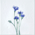 Плитка с узором Васильки варинант исполнения - 2 | Loft Concept в Сочи