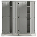 Шкаф серый Silva Grey Cabinet варинант исполнения - 9 | Loft Concept в Сочи