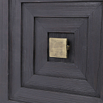 Тумба черная из дерева двухдверная Geometric Double Door Nightstand варинант исполнения - 2 | Loft Concept в Сочи