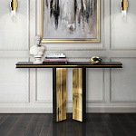 Консоль чёрная с позолоченной центральной частью Beyond Console варинант исполнения - 4 | Loft Concept в Сочи