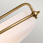 Потолочный светильник со стеклянным плафоном на изогнутых кронштейнах Quoizel  варинант исполнения - 14 | Loft Concept в Сочи