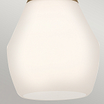 Подвесной светильник каплевидной формы с комбинированным плафоном из стали и белого матового стекла Kichler варинант исполнения - 13 | Loft Concept в Сочи