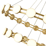 Люстра двухъярусная с круглыми светодиодными источниками света Maxine Light варинант исполнения - 8 | Loft Concept в Сочи