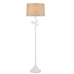 Торшер с белым каркасом и тканевыми абажуром Natural Stems варинант исполнения - 2 | Loft Concept в Сочи