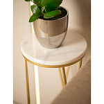 Столик дизайнерский Beige marble варинант исполнения - 5 | Loft Concept в Сочи