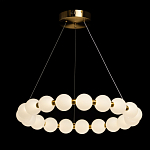 Люстра круглая с матовыми белыми шарами PEARLS Suspension варинант исполнения - 3 | Loft Concept в Сочи