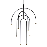 Люстра подвесная с дугообразными изогнутыми элементами Luke Lampco Tracer Lamp варинант исполнения - 1 | Loft Concept в Сочи