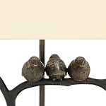 Настольная лампа Птицы на изогнутой ветке Lamp Tit варинант исполнения - 1 | Loft Concept в Сочи