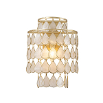 Бра с декором из натуральной морской ракушки Iridescent Light варинант исполнения - 1 | Loft Concept в Сочи