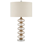 Настольная лампа с фактурным стеклянным корпусом Glamorous Pommel варинант исполнения - 3 | Loft Concept в Сочи