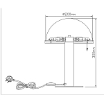 Настольная лампа c абажуром в форме купола из натурального камня  Heavenly Harmony варинант исполнения - 7 | Loft Concept в Сочи