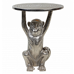 Столик с подстольем в виде обезьянки Bombay Nickel варинант исполнения - 2 | Loft Concept в Сочи
