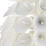 Люстра белая каплевидной формы из цветков лилии White Natural Lines варинант исполнения - 2 | Loft Concept в Сочи