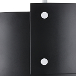 Потолочный светильник круглый светодиодный Semicircular White Panels чёрный варинант исполнения - 1 | Loft Concept в Сочи