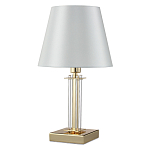 Настольная лампа с белым тканевым абажуром в форме конуса Laurent варинант исполнения - 5 | Loft Concept в Сочи