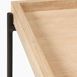 Консоль деревянной столешницей и полкой Wooden Table Top and Shelf варинант исполнения - 2 | Loft Concept в Сочи