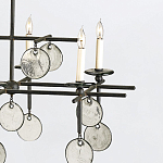 Люстра подвесная с 8-ю лампами и стеклянными круглыми подвесками Currey & Company варинант исполнения - 5 | Loft Concept в Сочи