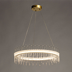 Люстра круглая с прозрачными стеклянными трубками 51 см Nembus варинант исполнения - 3 | Loft Concept в Сочи