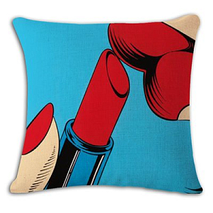 Декоративная подушка Lips and Face #7