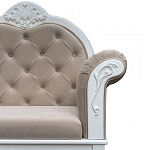 Рекомье со спинкой в стиле прованс Montmartre Provence Ottoman варинант исполнения - 6 | Loft Concept в Сочи